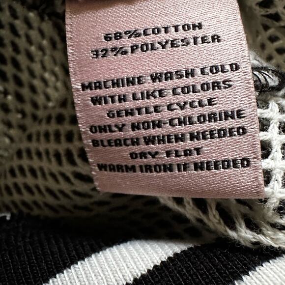 Juicy Couture Mesh Bomber Full Zip Jacket Black White Small Varsity Sporty Prep - Picture 8 of 8